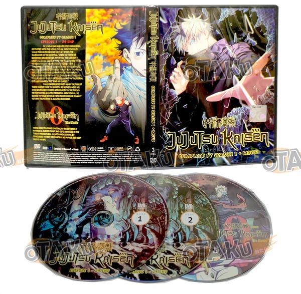 JUJUTSU KAISEN (SEASON 1+MOVIE) - ANIME TV DVD (1-24 EPS) (ENG DUB) Brand New