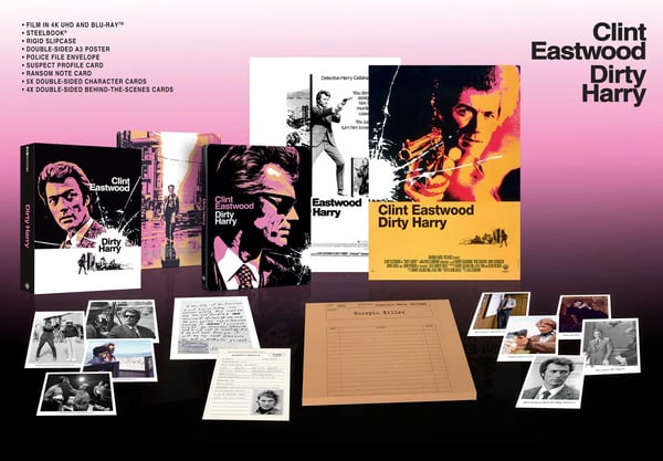 Dirty Harry Steelbook Collector's Edition [18] 4K UHD Box Set Brand New