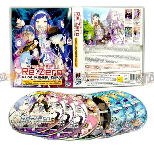 RE:ZERO KARA HAJIMERU ISEKAI (SEASON 1+2) - ANIME DVD (63 EPS+2 SP) Brand New