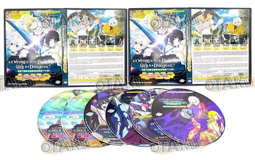 IS IT WRONG TO TRY TO PICK UP GIRLS IN A DUNGEON (SEASON 1-4) DVD (1-59 EPS) Brand New