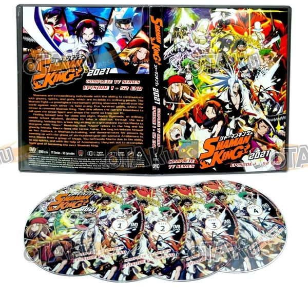 SHAMAN KING (2021) - Anime TV-serie DVD (1-52 afsnit), engelsk tale