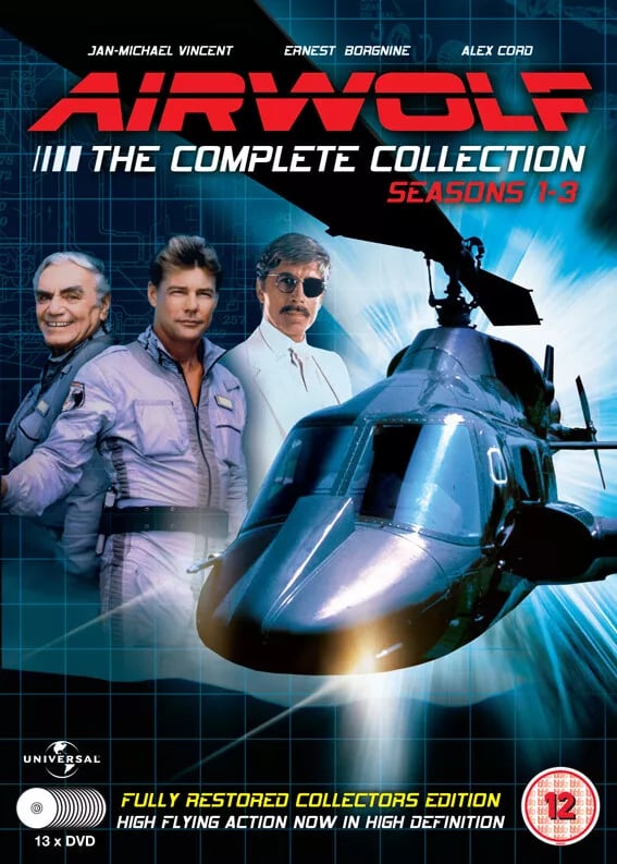Airwolf: Sæson 1-3 [12] DVD Boksæt