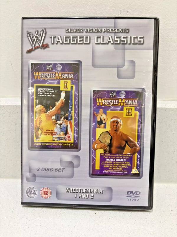 WWE Wrestlemania 1 & 2 Tagged Classics Wrestling DVD Brand New