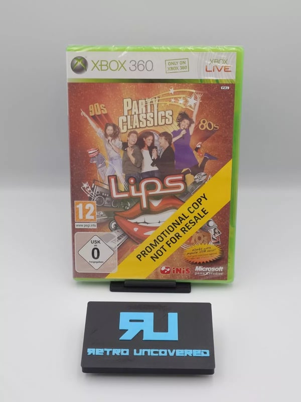 Lips Party Classics Xbox 360 Promotional Copy Brand New