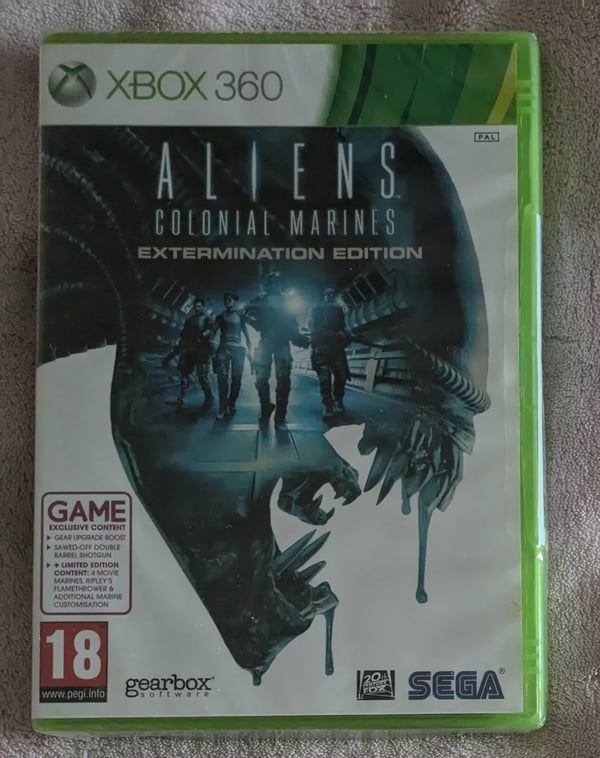 ALIENS COLONIAL MARINES EXTERMINATION GAME EXCLUSIVE EDITION XBOX 360 Brand New