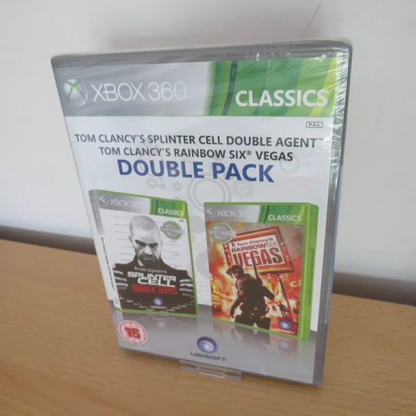 Double Pack: Rainbow Six Vegas & Splinter Cell Double Agent Xbox 360 Brand New