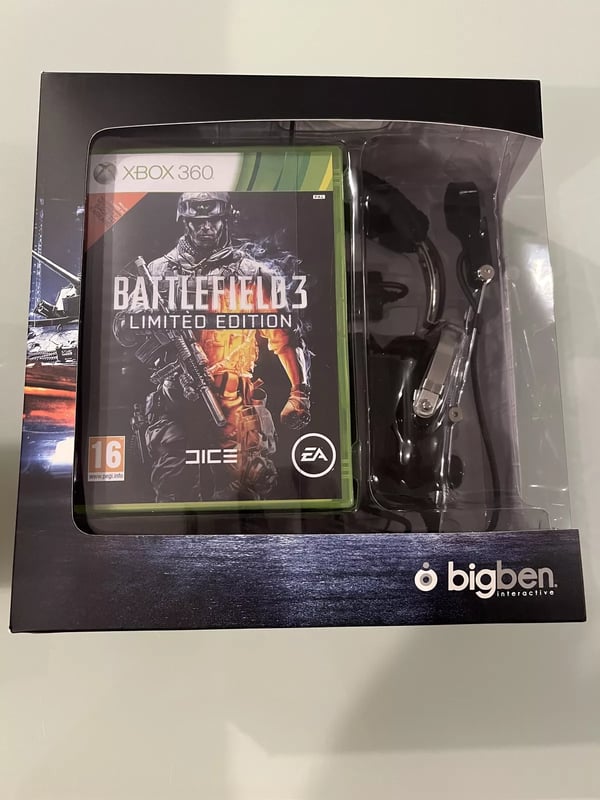 Xbox 360 Game Pack Battlefield 3 Limited Edition + Headset Brand New