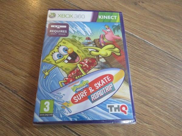 SpongeBob Surf & Skate Roadtrip Xbox 360, Brand New