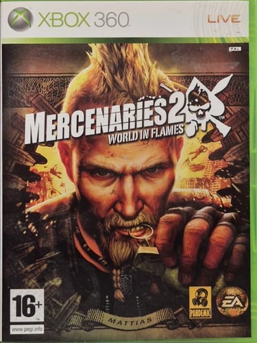Mercenaries 2 world in flames Xbox 360 Game Disc Pal Brand New