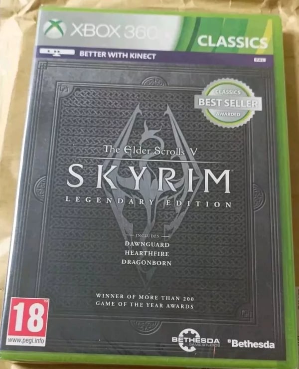 The Elder Scrolls V Skyrim: Legendary Edition Classics Xbox 360 Game Brand New