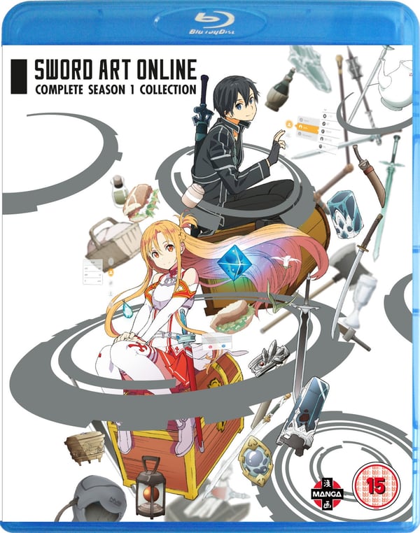 Sword Art Online: Complete Season 1 Collection [15] Blu-ray Box Set Brand New