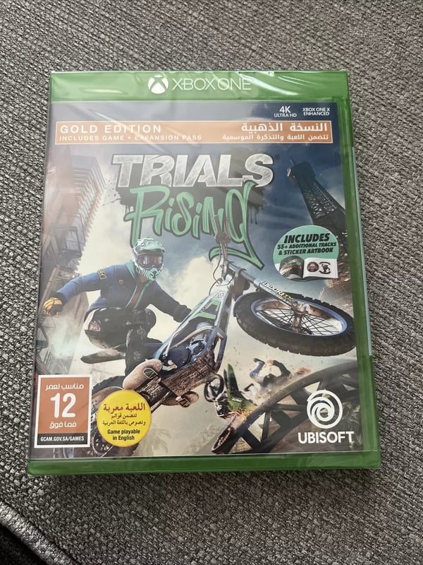 Trials Rising Gold Edition Xbox One English/Arabic Cover) Brand New