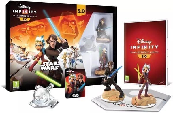 DISNEY INFINITY 30 STAR WARS STARTER PACK (REGION LOCKED TO PAL) X360 GAME Brand New