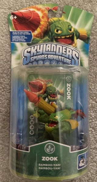 Skylanders Spyro's Adventure ZOOK Figure and Cards BambooYah Brand New