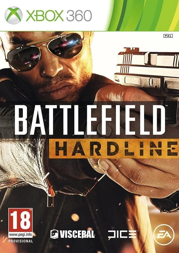 XBOX 360 BATTLEFIELD HARDLINE ENGLISH GAME FRENCH BACK COVER Brand New