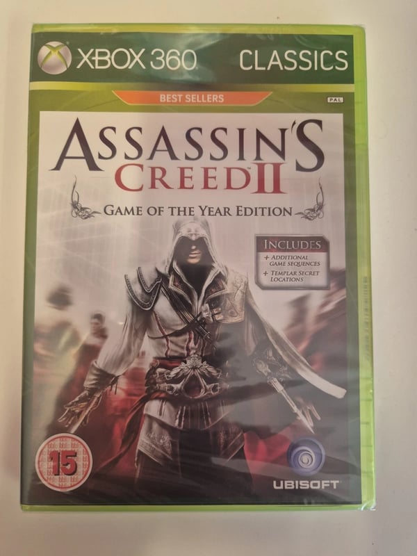 Assassin's Creed II 2 Classics Game of the Year Edition Xbox 360 Brand New