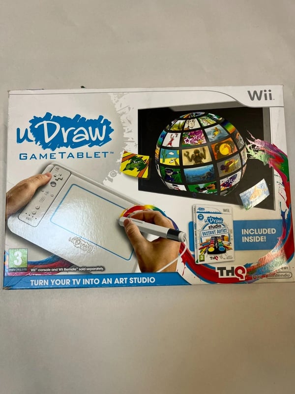 uDraw Game Tablet inc Instant Artist (light wear on box) Wii Release Brand New