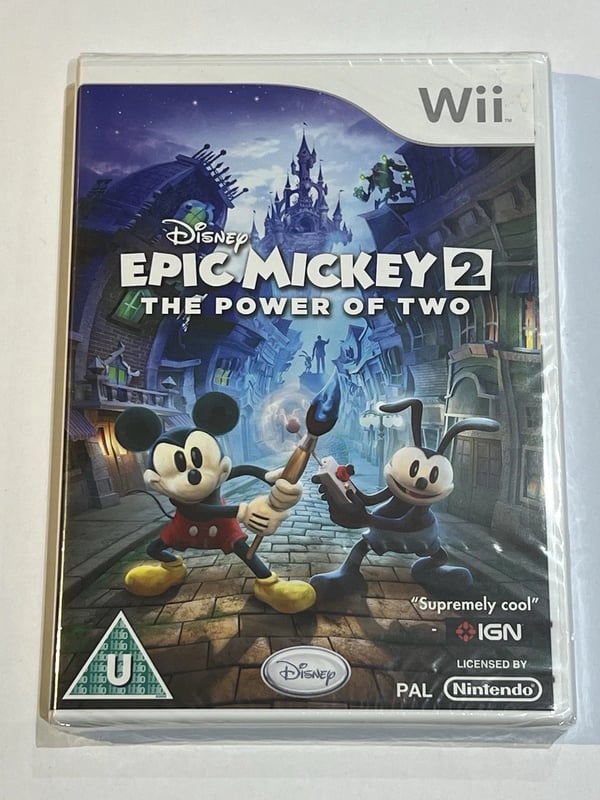 NINTENDO Wii GAME DISNEY EPIC MICKEY 2 THE POWER OF TWO Brand New