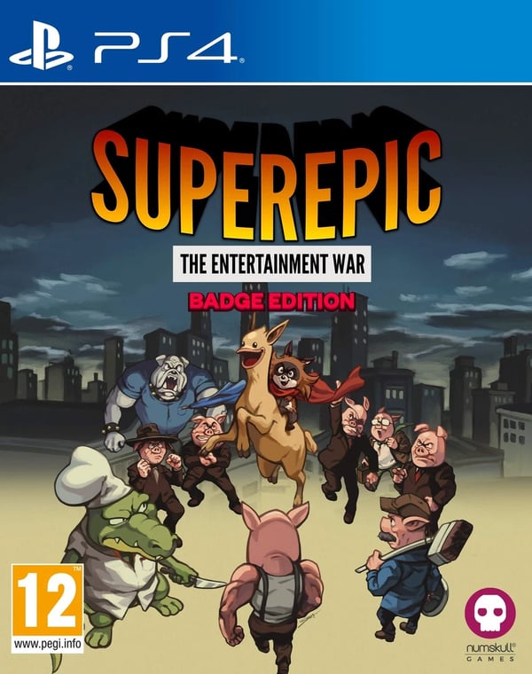 SuperEpic: The Entertainment War Collector's Edition (PS4) (Sony Playstation 4) Brand New