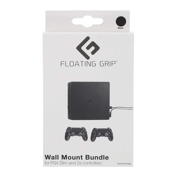 FLOATING GRIP Wall Mounts for 1x PlayStation 4 Slim (PS4 S (Sony Playstation 4) Brand New