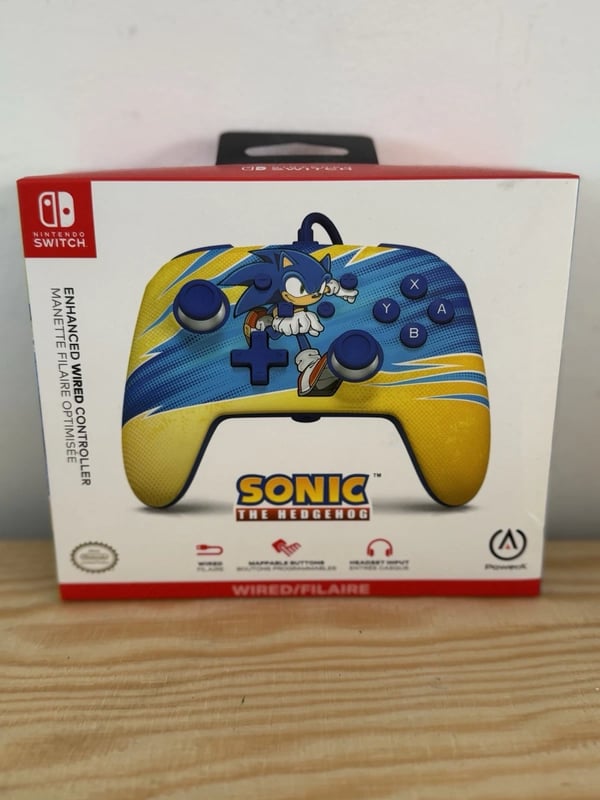 PowerA Enhanced Wired Controller for Nintendo Switch Sonic Brand New