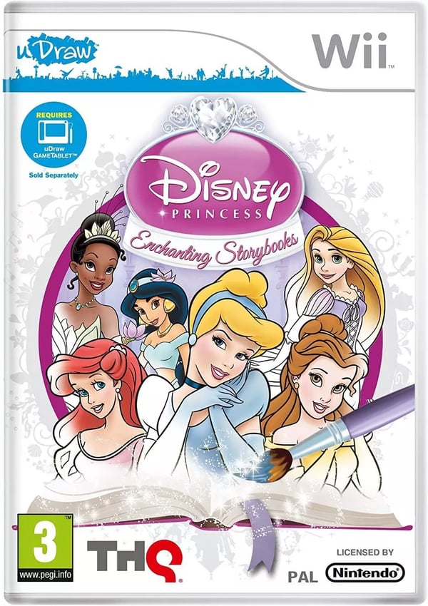 DISNEY PRINCESS ENCHANTING STORYBOOKS UDRAW WII GAME Brand New
