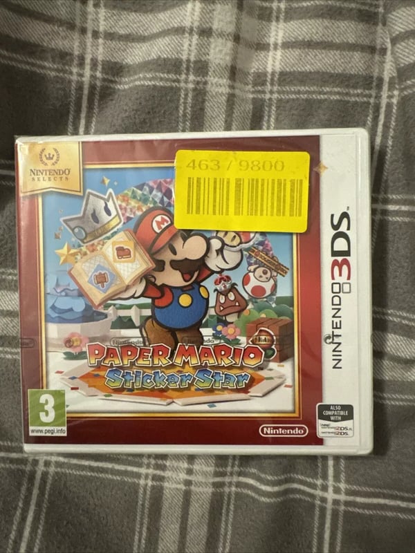 Paper Mario: Sticker Star Selects Nintendo 3DS Brand New