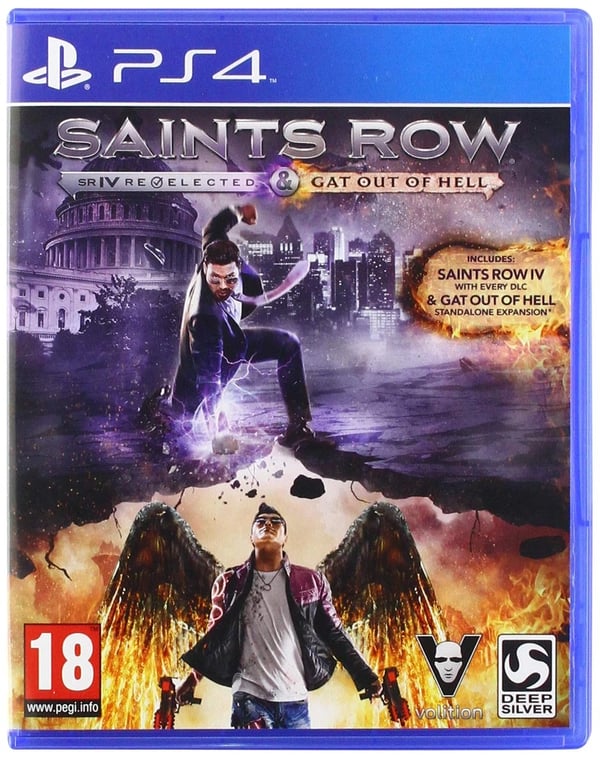 Saints Row 4: ReElected and Gat Out Of Hell First Edition (Sony Playstation 4) Brand New