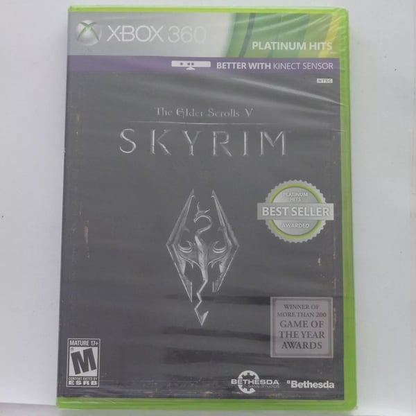 The Elder Scrolls V: Skyrim (Xbox 360 2011) NTSC US Bethesda RPG Platinum Brand New