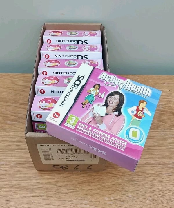 6 x ACTIVE HEALTH with Carol Vorderman + Activity Meter Bundle Nintendo DS Brand New
