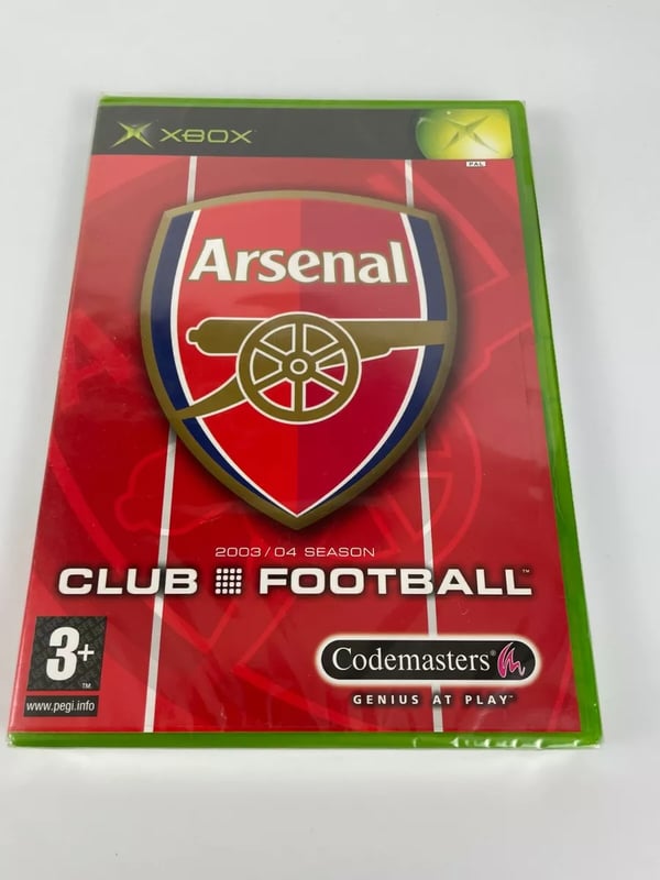 Xbox Arsenal Club Football 2003/04 Season Pal Brand New