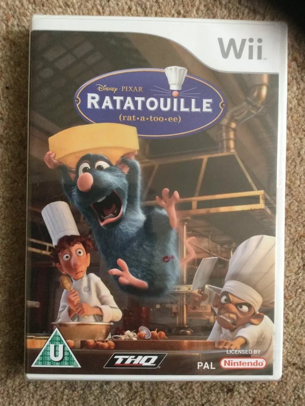 Ratatouille Wii Game Pal (Still ) Disney Brand New