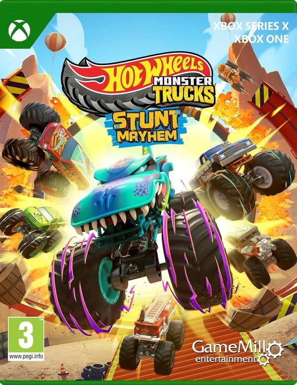 HOT WHEELS MONSTER TRUCKS STUNT MAYHEM XBOX ONE OR SERIES X Brand New