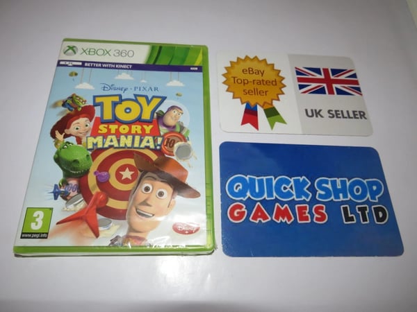 Disney Pixar Toy Story Mania Xbox 360 PAL AND Brand New