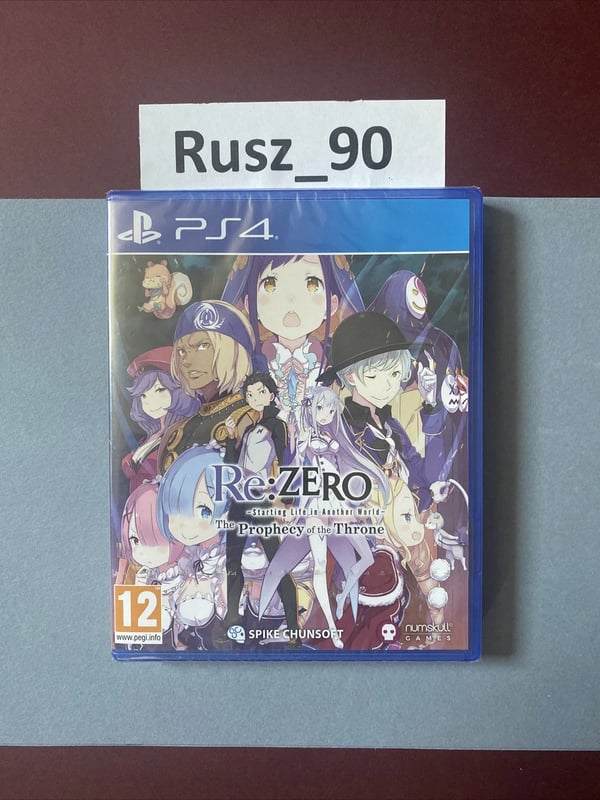 Re: Zero Starting Life In Another World: The Prophecy Of The Throne PS4 Brand New