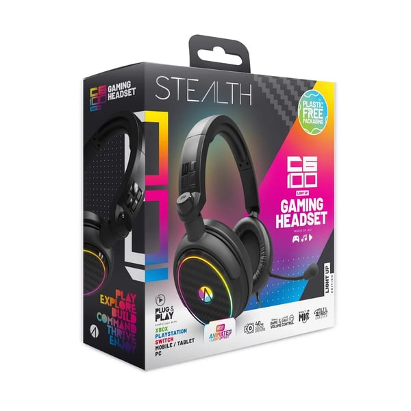 C6100 LED Over Ear Gaming Headset PS4/PS5 XBOX Nintend (Not Machine Spacific) Brand New