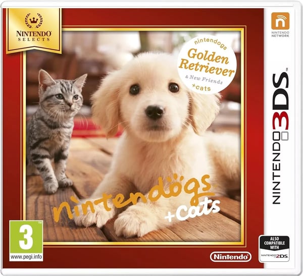 Nintendogs and Cats 3D: Golden Retriever (Selects) (3DS) Brand New