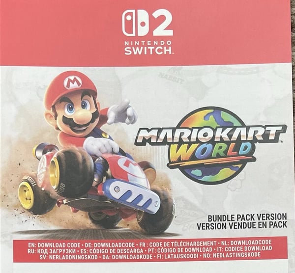 Nintendo Switch 2 Mario Kart World Digital Full Game Code /Pal Version Brand New