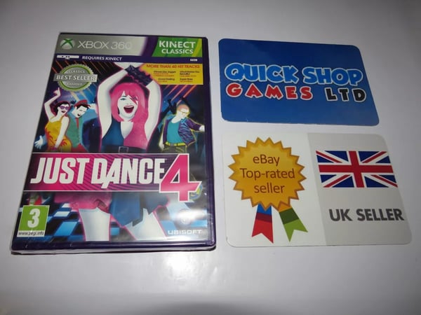Just Dance 4 Kinect Required XBOX 360 Brand New
