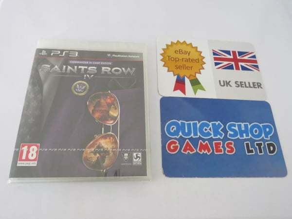 Saints Row IV 4 PS3 Commander In Chief Edition Brand New