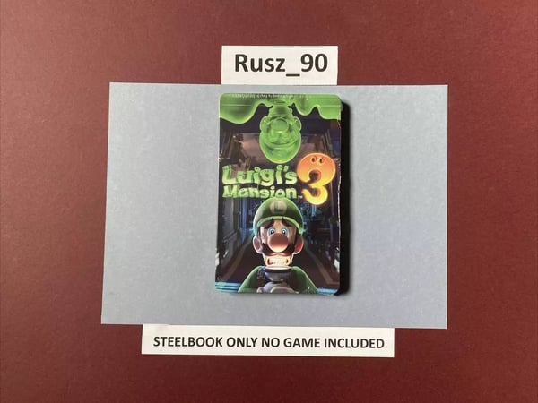STEELBOOK ONLY Luigis Mansion 3 Limited Edition Nintendo Switch Brand New