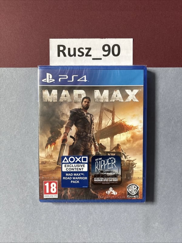 Mad Max PS4/5 Standard Edition PEGI 18 PAL Original Release DISC LOOSE Brand New