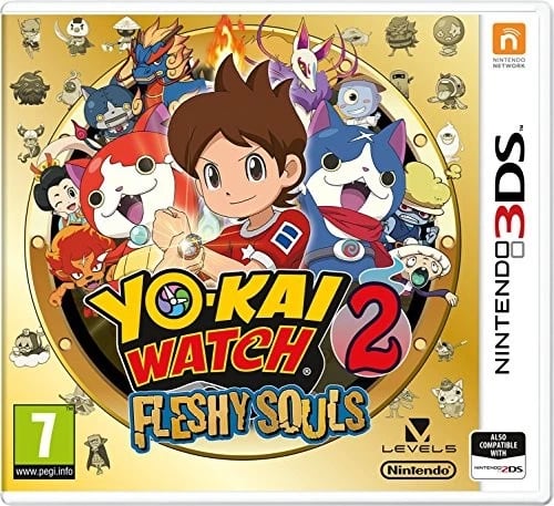 NA YoKai Watch 2 Fleshy Souls /3DS 3DS R59z Brand New