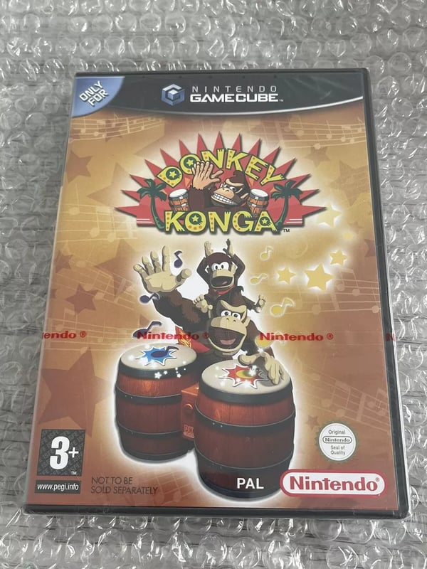 Donkey Kong Konga Nintendo Gamecube Red Strip PAL Brand New