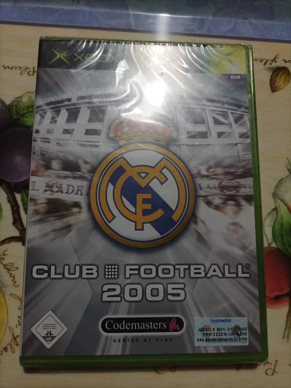 CLUB FOOTBALL REAL MADRID 2005 XBOX MANUAL INCLUDED Brand New