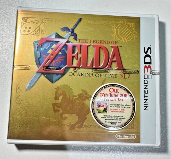 Zelda Ocarina of Time 3D Nintendo 3DS Promo Pre Sale Box Brand New Zelda Ocarina of Time 3D Nintendo 3DS Promo Pre Sale Box Brand New