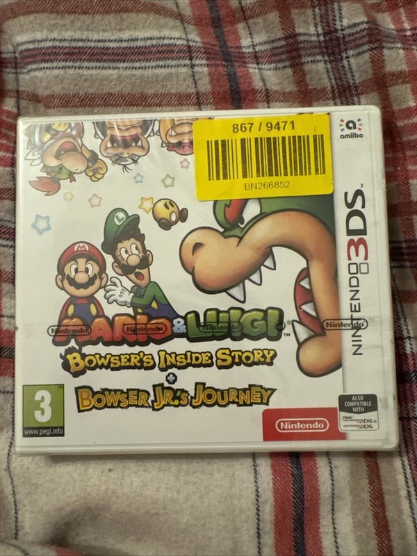 Mario & Luigi: Bowser's Inside Story and Bowser Jr's Journey Nintendo 3DS Brand New