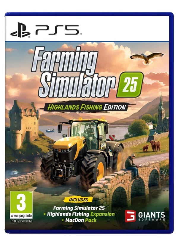 Farming Simulator 25 Highlands Fishing (Sony Playstation 5) (PRESALE 04/11/2025) Brand New