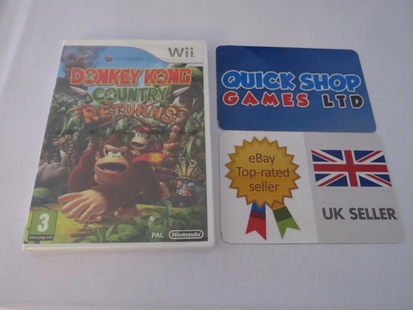 Donkey Kong Country Returns (Nintendo Wii) pal version Brand New