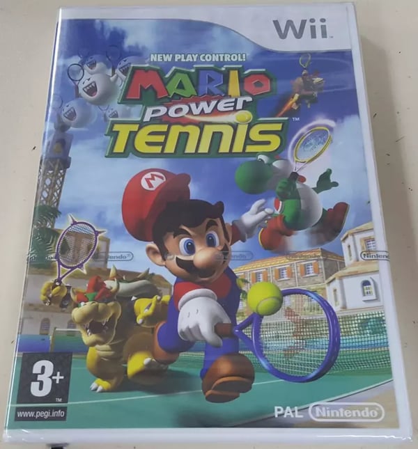 Mario Power Tennis Nintendo Wii with Official Nintendo Seal Brand New